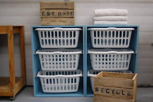 Slide Your Laundry Baskets