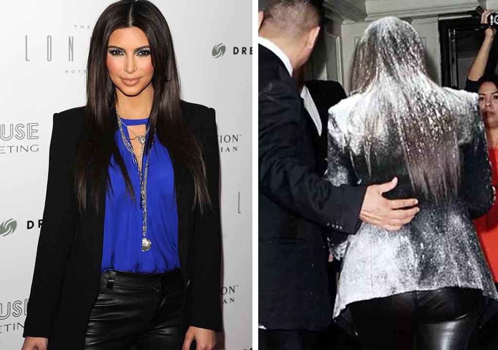 Kim Kardashian Was Flour Bombed By An Activist, But Returned After Dusting Off