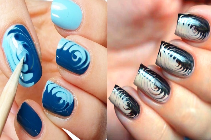 Spiral nails Art Idea
