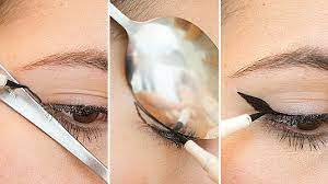  Use a Spoon as a Stencil for Winged Liner